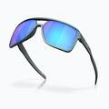 Slnečné okuliare Oakley Castel matne strieborné/modré colourshift/prizm sapphire 4