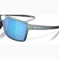 Slnečné okuliare Oakley Castel matne strieborné/modré colourshift/prizm sapphire 6