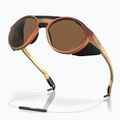 Slnečné okuliare Oakley Clifden matne červené zlaté colourshift/prizm bronze 4