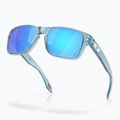 Detské slnečné okuliare Oakley Holbrook XXS transparentné stonewash/prism sapphire 4