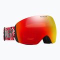 Lyžiarske okuliare Oakley Flight Deck L red eddie/prizm snow torch iridium