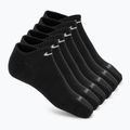 Pánske ponožky Nike Everyday Plus Cushioned No Show 6 párov black/white