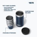 Turistické poháriki YETI Shot 48 ml 4 pcs. navy 10