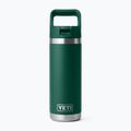Termofľaša YETI Rambler C Straw 532 ml black forest green