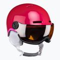 Detská lyžiarska prilba Salomon Grom Visor S2 ružová L399162