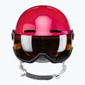 Detská lyžiarska prilba Salomon Grom Visor S2 ružová L399162 2