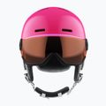Detská lyžiarska prilba Salomon Grom Visor S2 ružová L399162 10