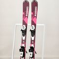 Detské zjazdové lyže Salomon Lux Jr S + C5 bordeau/pink 12