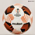 Futbalový lopta Molten F5U5000-34 Fifa UEFA Europa League 23/24 white/orange veľkosť 5 5