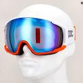 Lyžiarske okuliare POC Zonula Race hydrogen white/zink orange/partly blue 6