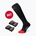 Ohrievané ponožky Lenz Set Of Heat Sock 4.1 + Lithium Pack RCB 1200 black 5