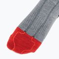Lyžiarske ponožky Lenz Heat Sock 5.1 Toe Cap Slim Fit sivo/červené 4