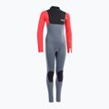Detský plavecký neoprén ION Capture 5/4 Back Zip steel blue/red