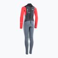Detský plavecký neoprén ION Capture 5/4 Back Zip steel blue/red 2
