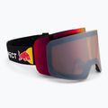 Lyžiarske okuliare Red Bull SPECT Line black/brown with red mirror/cloudy snow