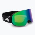 Lyžiarske okuliare Red Bull SPECT Rush matte black/brown with green mirror