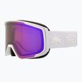 Lyžiarske okuliare Red Bull SPECT Jibb matt white/orange with purple mirror 2