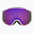Lyžiarske okuliare Red Bull SPECT Jibb matt white/orange with purple mirror 5