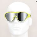 Plávacia maska arena The One Mask Mirror silver/soft green/black 7