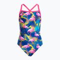 Funkita Detské jednodielne plavky s popruhmi modro-ružové FS38G71414