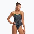 Funkita Dámske jednodielne plavky s popruhmi Šedá FS38L7141608 5