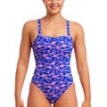 Dámske jednodielne plavky Funkita Brace Free minky pinky 6