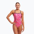 Dámske jednodielne plavky Funkita Single Strap One Piece paper pink