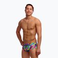 Pánske plavecké boxerky Funky Trunks Sidewinder Trunks happy hide