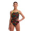 Detské jednodielne plavky Funkita Diamond Back One Piece pawsome 2