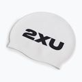 2XU Silikónová plavecká čiapka biela/biela