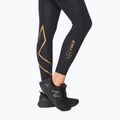 Dámske tréningové legíny 2XU Force Mid-Rise Compression black and gold WA5367B 5
