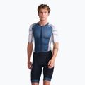 Pánsky triatlonový oblek 2XU Light Speed Sleeved midnight/white