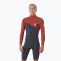 Pánska plavecká pena Rip Curl E Bomb 2/2 mm Zip Free Grey-Red WSM8YE