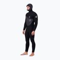 Pánsky plavecký neoprén Rip Curl Flashbomb Heatseeker 5/4mm Hooded Zip Free black