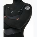 Pánska plavecká pena Rip Curl Dawn Patrol s kapucňou 6/4 mm a zipsom na hrudi Black 5