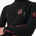 Pánsky plavecký neoprén Rip Curl Flashbomb Fusion 5/4mm Hooded Zip Free black 5