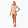 Dámske plavecké tričko Rip Curl Premium Surf Upf S/S svetlohnedé 2