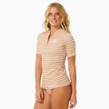 Dámske plavecké tričko Rip Curl Premium Surf Upf S/S svetlohnedé 3