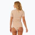Dámske plavecké tričko Rip Curl Premium Surf Upf S/S svetlohnedé 4