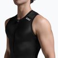 Pánske cyklistické tielko 2XU Core Tri Tank black/white 4
