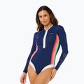 Dámske jednodielne plavky  Rip Curl Surf Stripe UPF Surf Suit dark navy 4