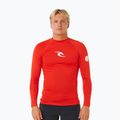 Pánske plavecké tričko s dlhým rukávom Rip Curl Waves Upf Perf lava red