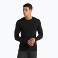 Pánska termoaktívna mikina icebreaker Merino 150 Anatomica Crewe black