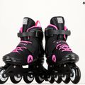 Dámske kolieskové korčule ATTABO Cyclone black/pink 21