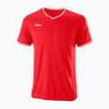 Pánske tenisové tričko Wilson Team II High V-Neck Red WRA794103