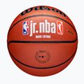 Basketbalová lopta detskáWilson NBA JR Fam Logo Indoor Outdoor brown veľkosť 5 5