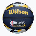 Basketbalová lopta detská Wilson 2024 NBA All Star Mini + krabica hnedá veľkosť 3