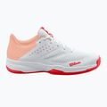 Dámska tenisová obuv Wilson Kaos Stroke 2.0 white/peach perfait/infrared 9