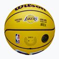 Basketbalová lopta detská Wilson NBA Player Icon Mini Lebron žltá veľkosť 3 6