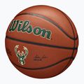 Basketbalová Lopta Wilson NBA Team Alliance Milwaukee Bucks brown veľkosť 7 3